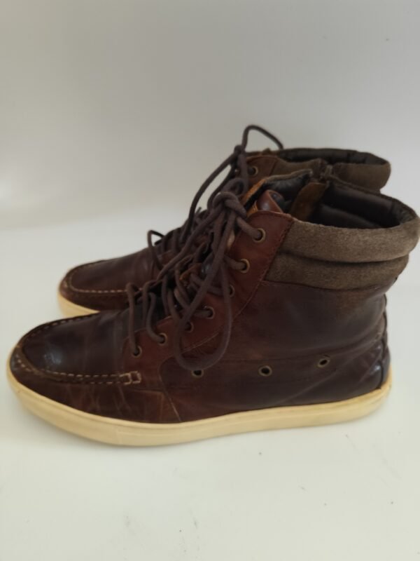 Shoopen Real Leather Boots Shoes - Brown, 42 - Image 5