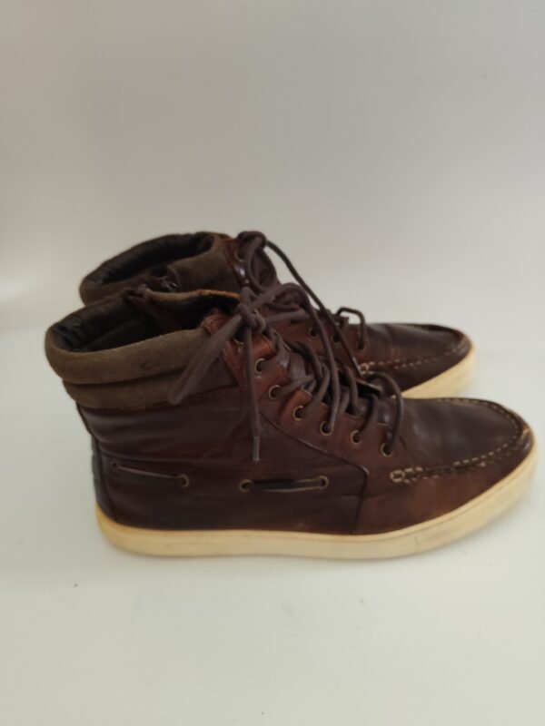 Shoopen Real Leather Boots Shoes - Brown, 42 - Image 3